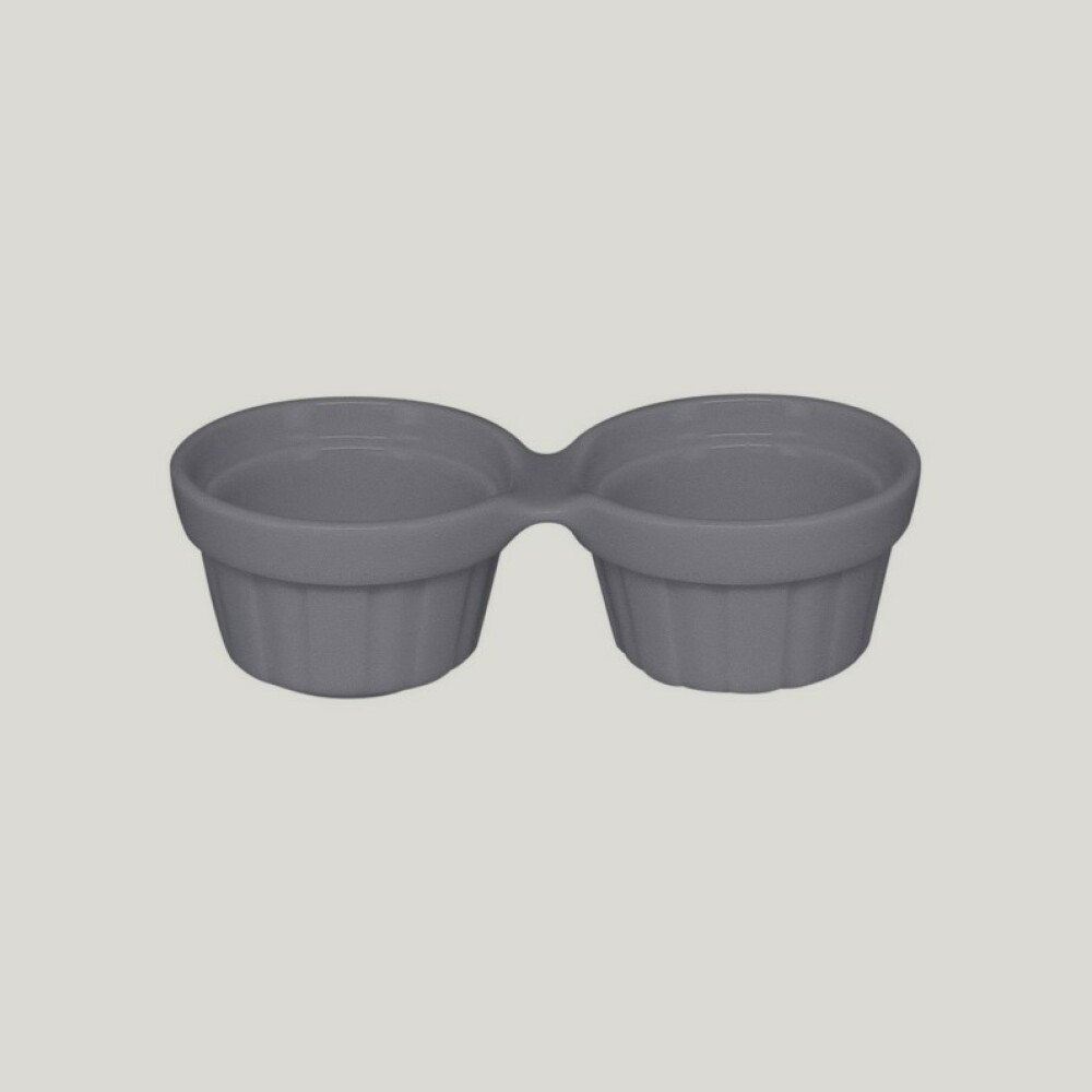 RAK Chef's Fusion ramekin dvojitý 13 cm, šedý | RAK-CFDR02GY