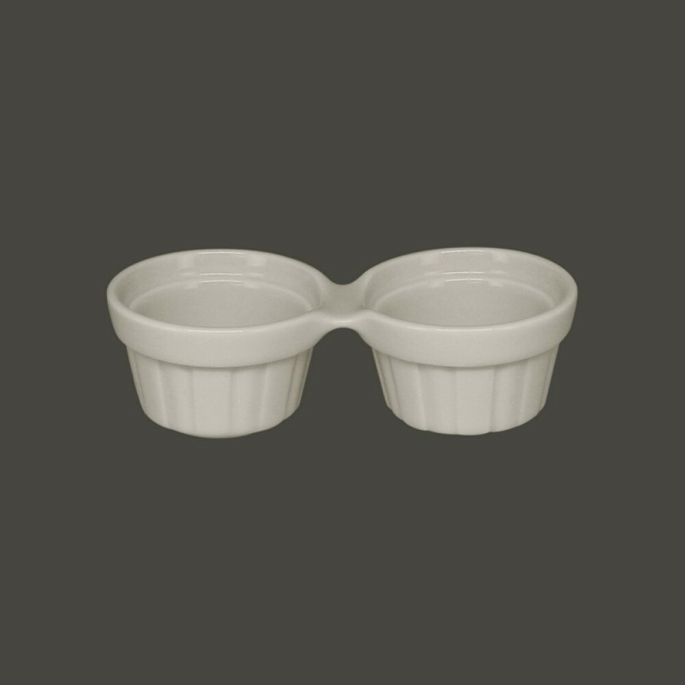 RAK Chef's Fusion ramekin dvojitý 13 cm, bílý | RAK-CFDR02WH