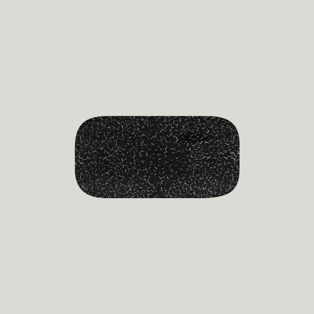 RAK Talíř obdélníkový 22 x 11 cm, černá | RAK-IPAURPM22