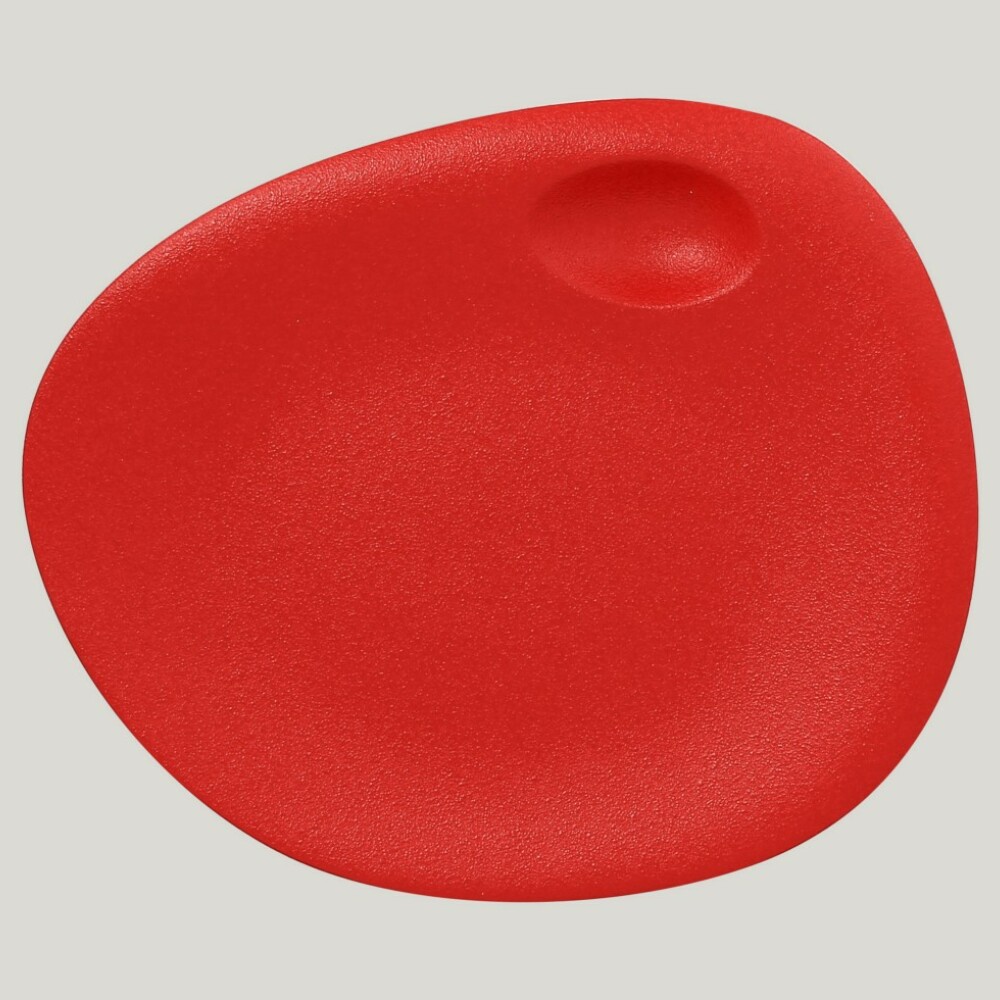 RAK Talíř s důlkem 31 × 26,5 cm, světle červená | RAK-NFNBFP31BR
