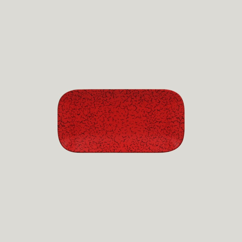 RAK Ruby talíř obdélníkový 22 × 11 cm – červená | RAK-RBAURPM22