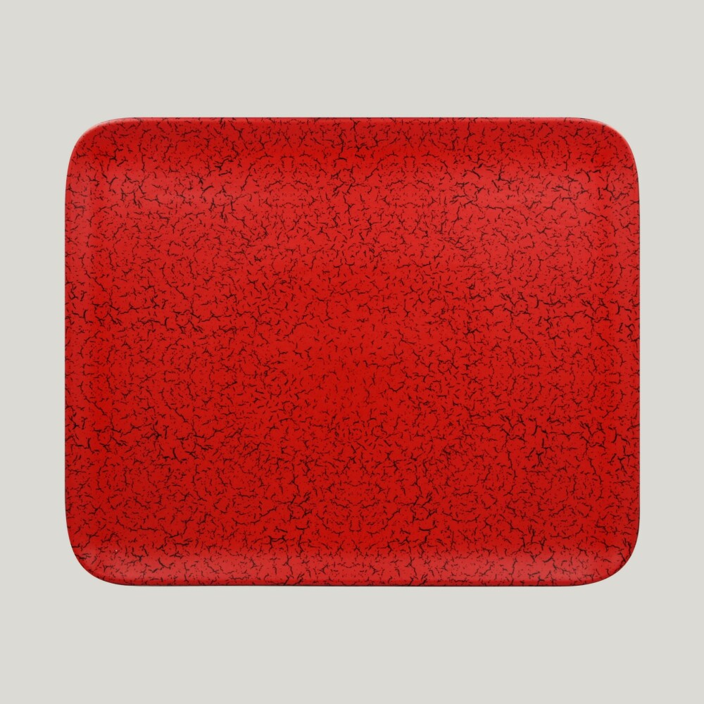 RAK Ruby talíř obdélníkový 33 × 27 cm – červená | RAK-RBAURX33
