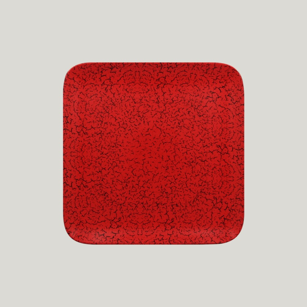 RAK Ruby talíř čtvercový 24 × 24 cm – červená | RAK-RBAUSP24