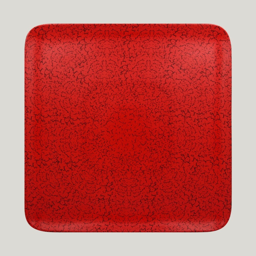 RAK Ruby talíř čtvercový 33 × 33 cm – červená | RAK-RBAUSP33