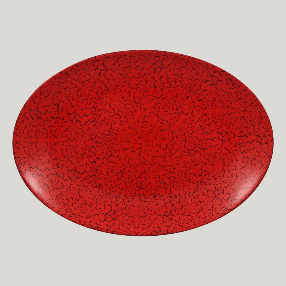 RAK Ruby talíř oválný 36 × 27 cm – červená | RAK-RBNNOP36