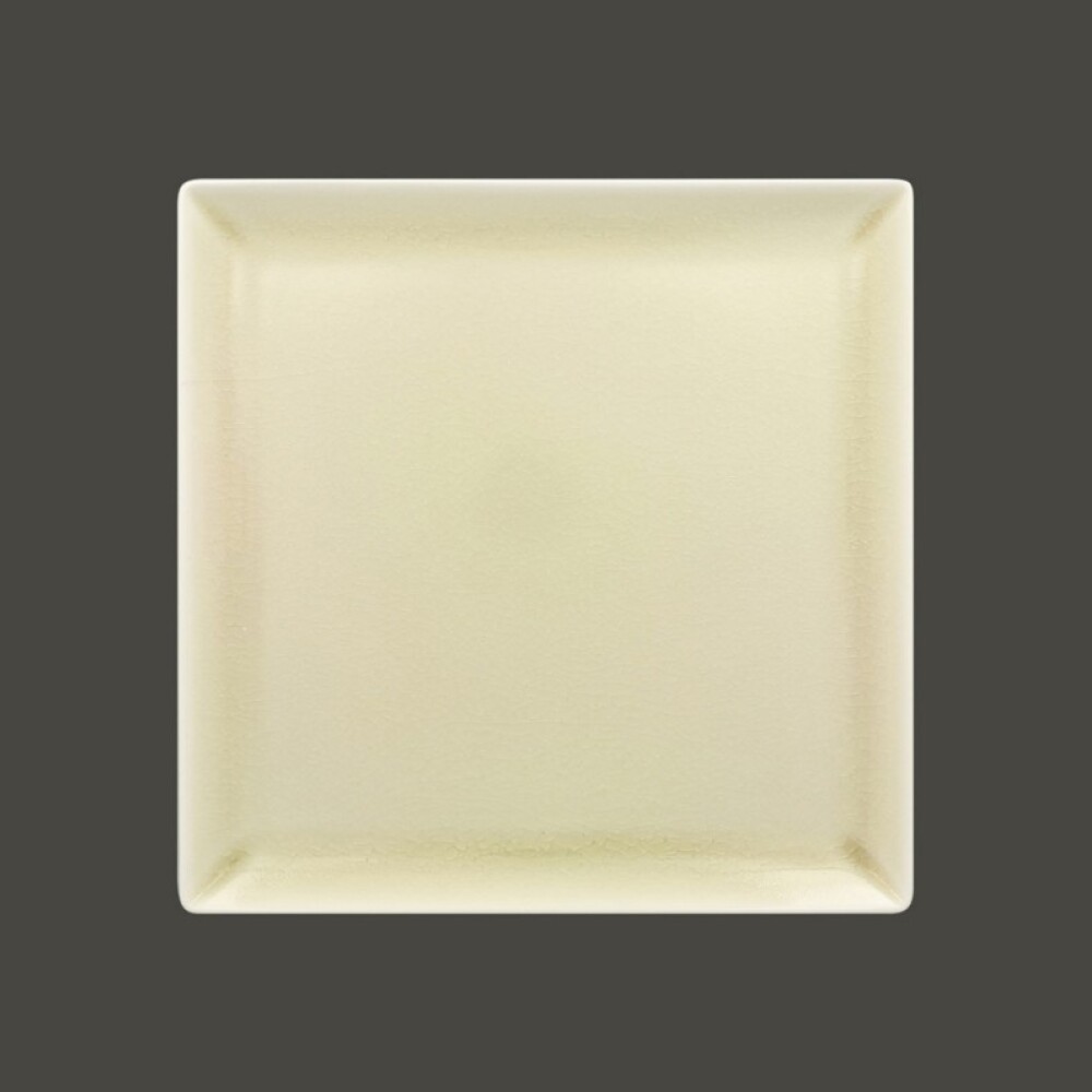 RAK Vintage talíř mělký čtvercový, perlový 24,5 × 24,5 cm | RAK-VNEDSQ25PL