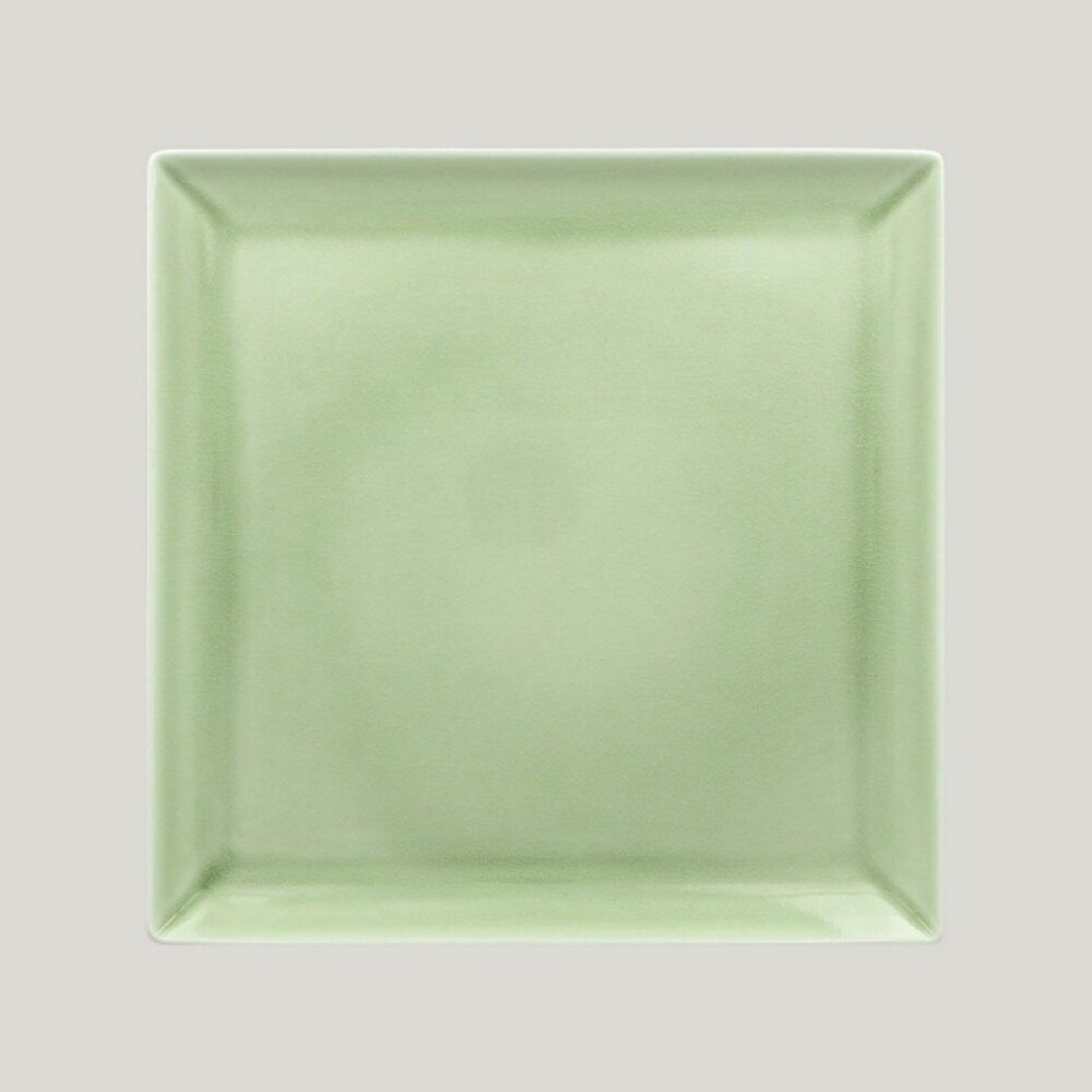 RAK Vintage talíř mělký čtvercový, zelený 27 × 27 cm | RAK-VNEDSQ27GR