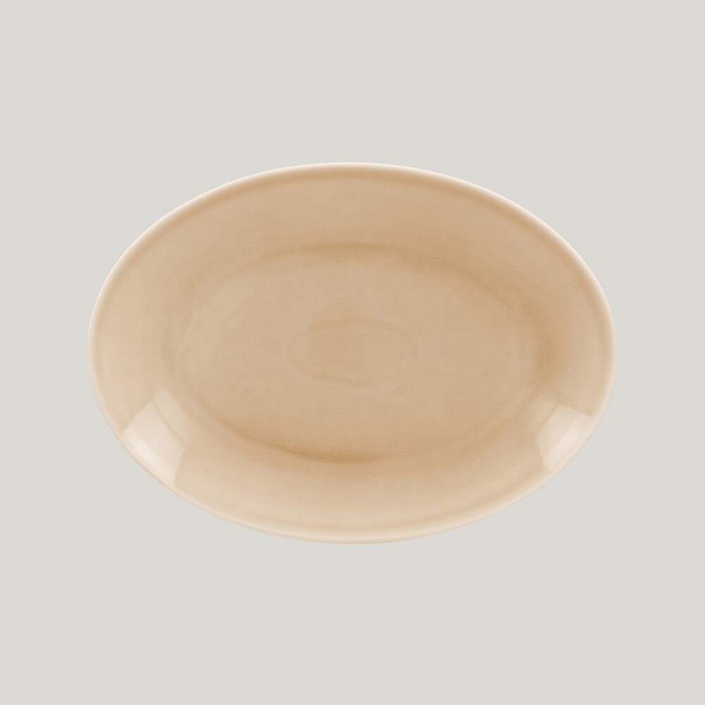 RAK Vintage talíř mělký oválný, béžový 26 × 19 cm | RAK-VNNNOP26BG