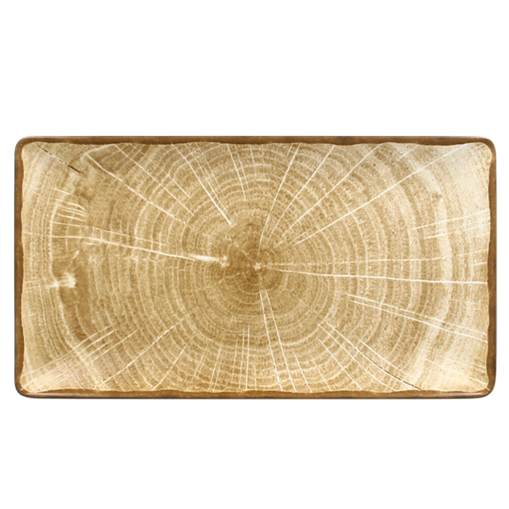 RAK Woodart talíř obdélný 33,5 × 18,1 cm – mechově zelená | RAK-WDEDRG33MG