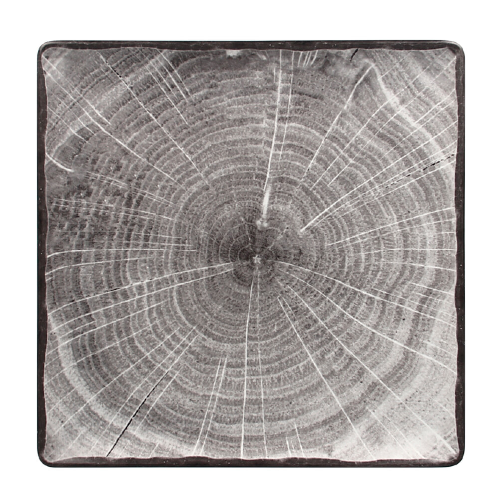 RAK Woodart talíř čtvercový 30 × 30 cm – šedá | RAK-WDEDSQ30BG