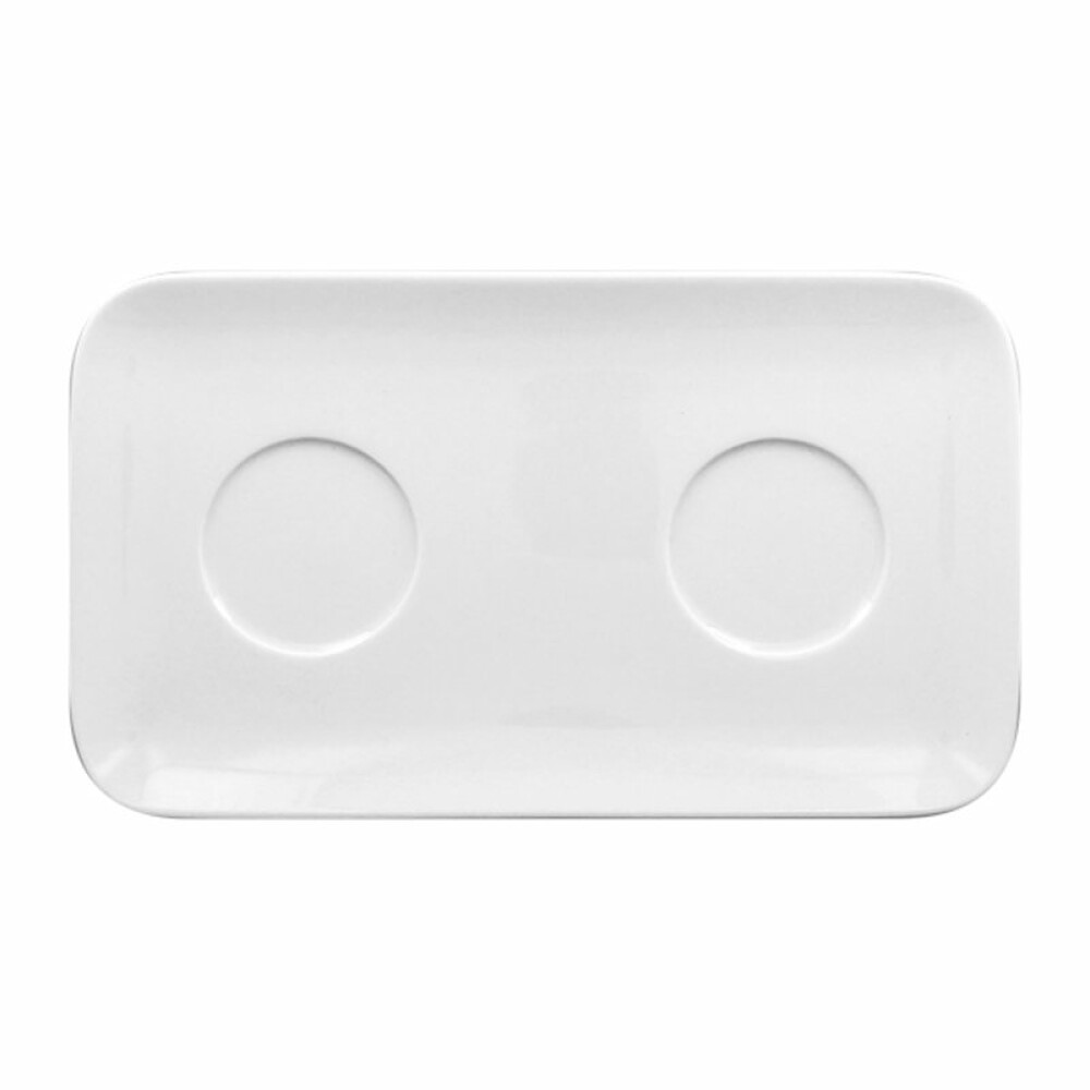 RAK Talíř obdélníkový 31 × 18 cm, 2 důlky | RAK-AURT31IN2
