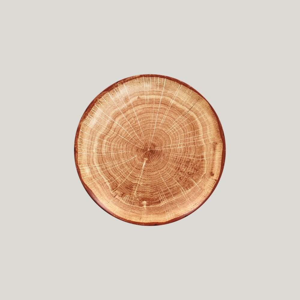 RAK Woodart talíř mělký coupe 21 cm – světle hnědá | RAK-WDNNPR21TB