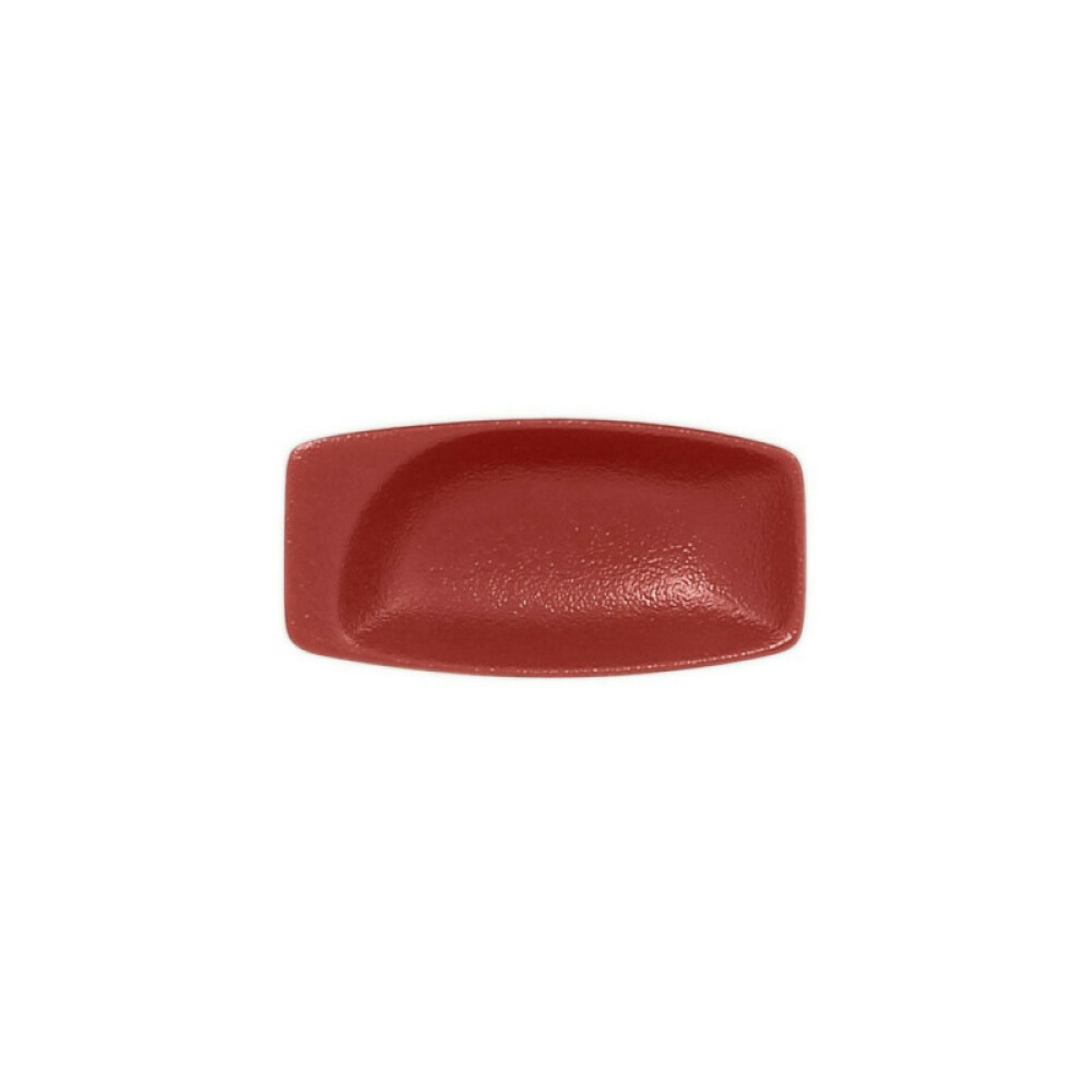 RAK Talíř obdélný 11 × 5,5 cm, tmavě červená | RAK-NFMZMR11DR