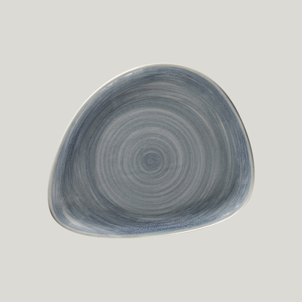RAK Spot talíř mělký 24 × 19,5 cm, šedomodrý | RAK-SJDFLFP24