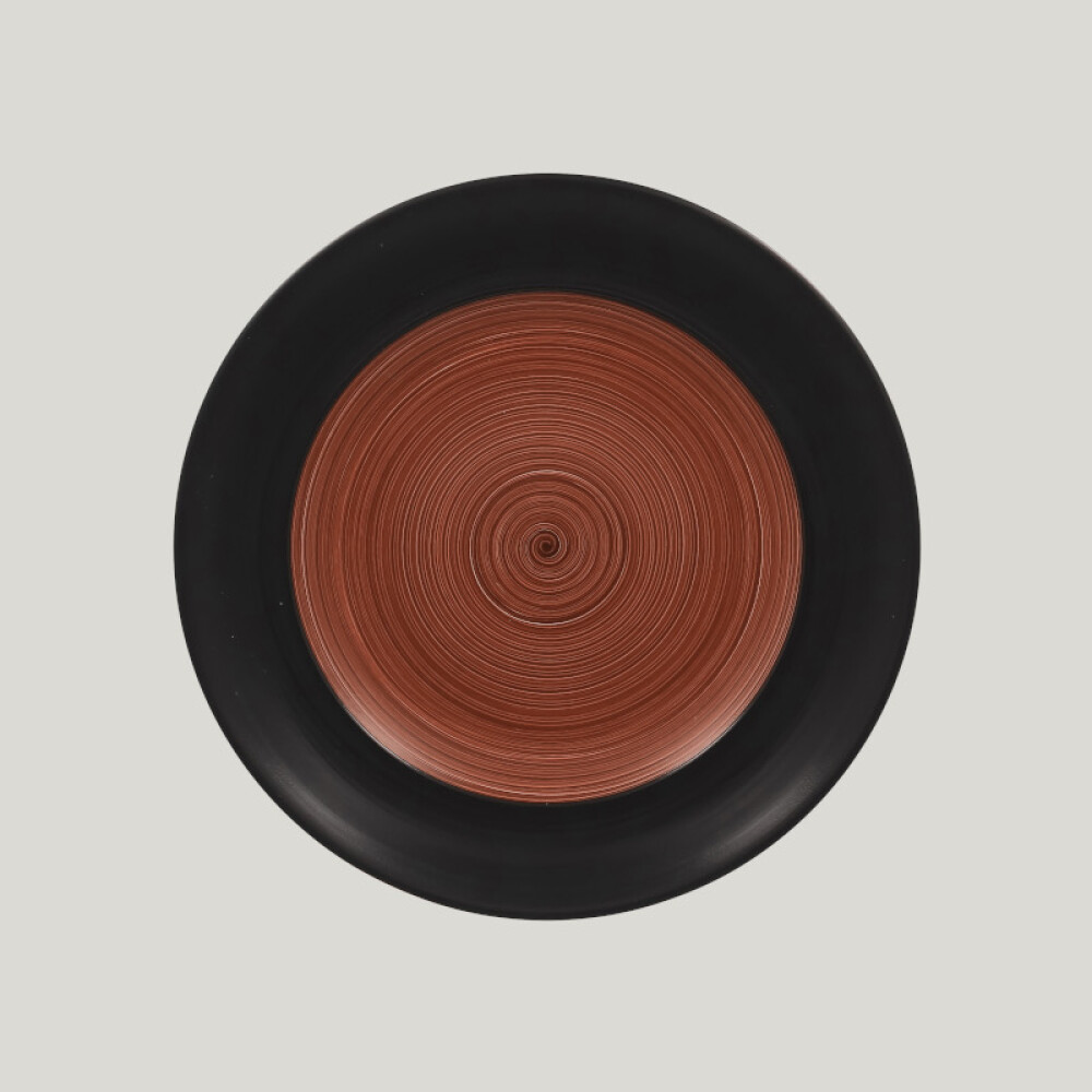 RAK Trinidad talíř mělký pr. 24 cm, hnědý | RAK-TRCLFP24BW