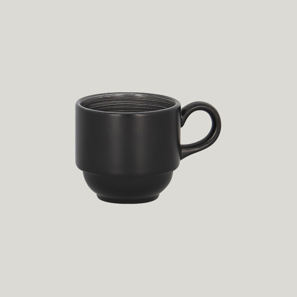 RAK Trinidad šálek stohovatelný 90 ml, šedý | RAK-TRCLSC09BG