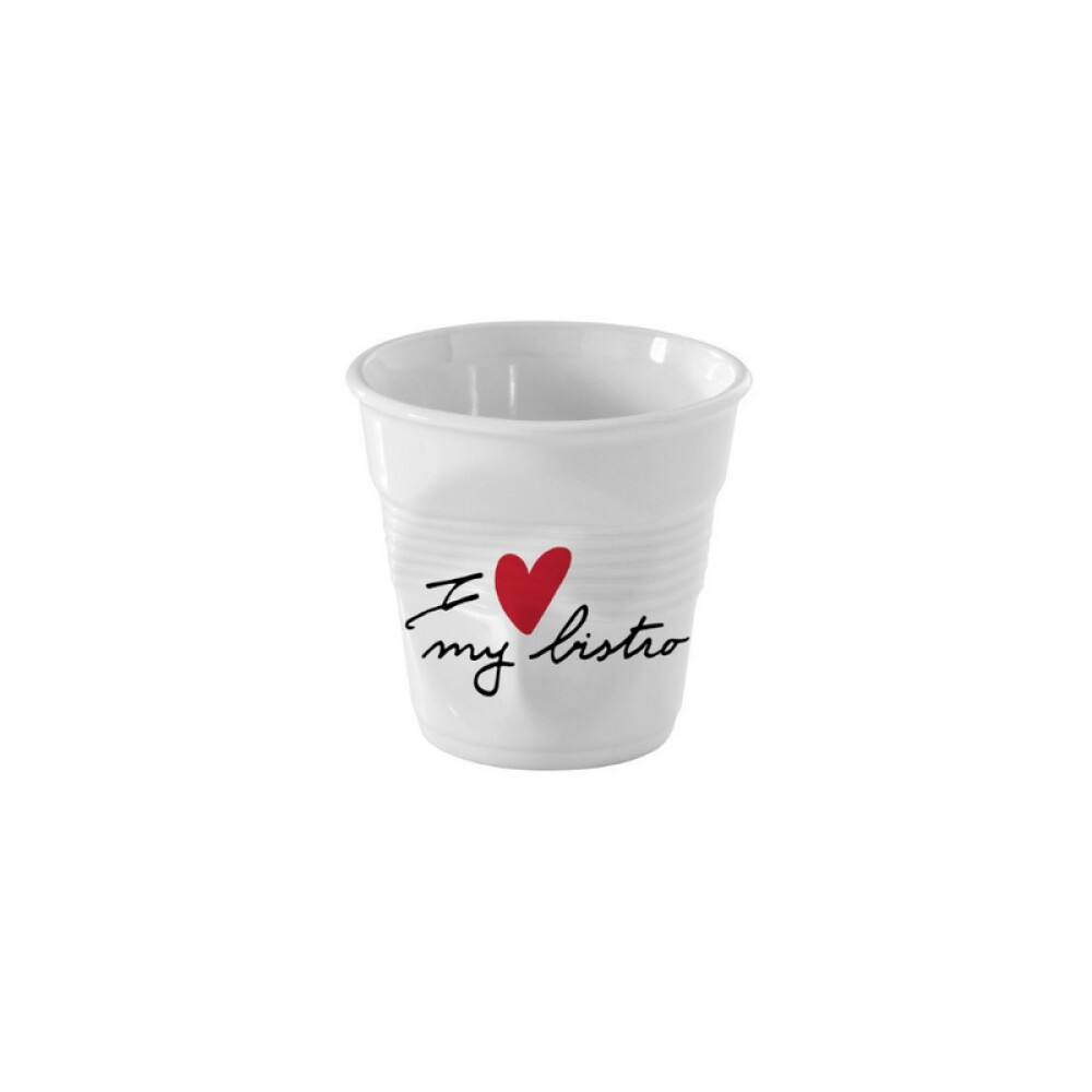 Revol Froissés pohárek "I love my bistro"  80 ml | REV-655124