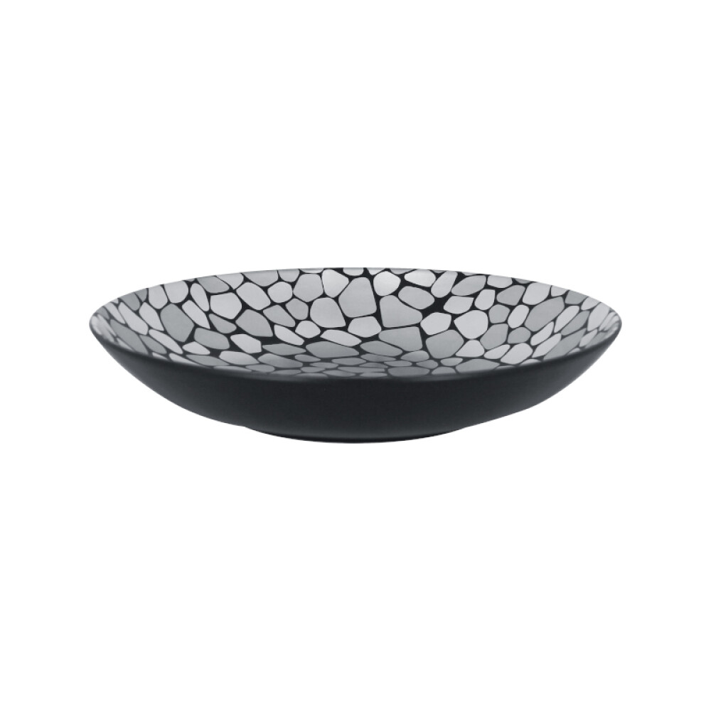 RAK Cobbles talíř hluboký pr. 26 cm, stříbrný | RAK-CBBUBC26