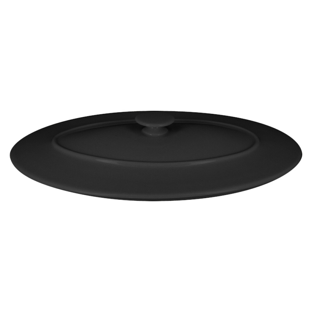 RAK Chef's Fusion poklice oválná 37,2 × 25 cm, černá | RAK-CFOD44BKLD