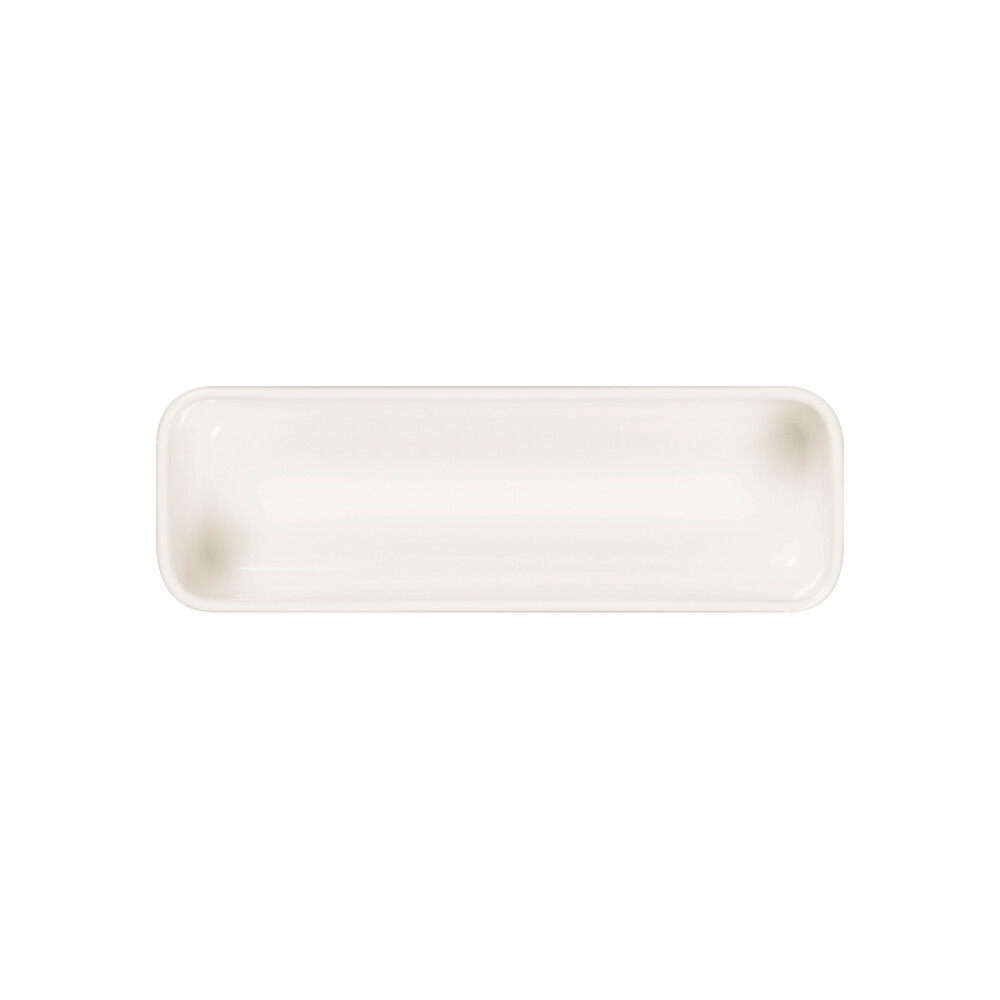 RAK Fractal talíř hluboký obdélníkový 24 × 8,5 cm, bílý | RAK-FTRTD24