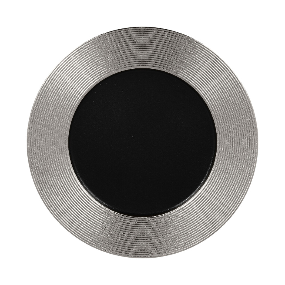 RAK Metalfusion talíř mělký, vroubkovaný pr. 29 cm, stříbrný | RAK-MFEVFP29SB