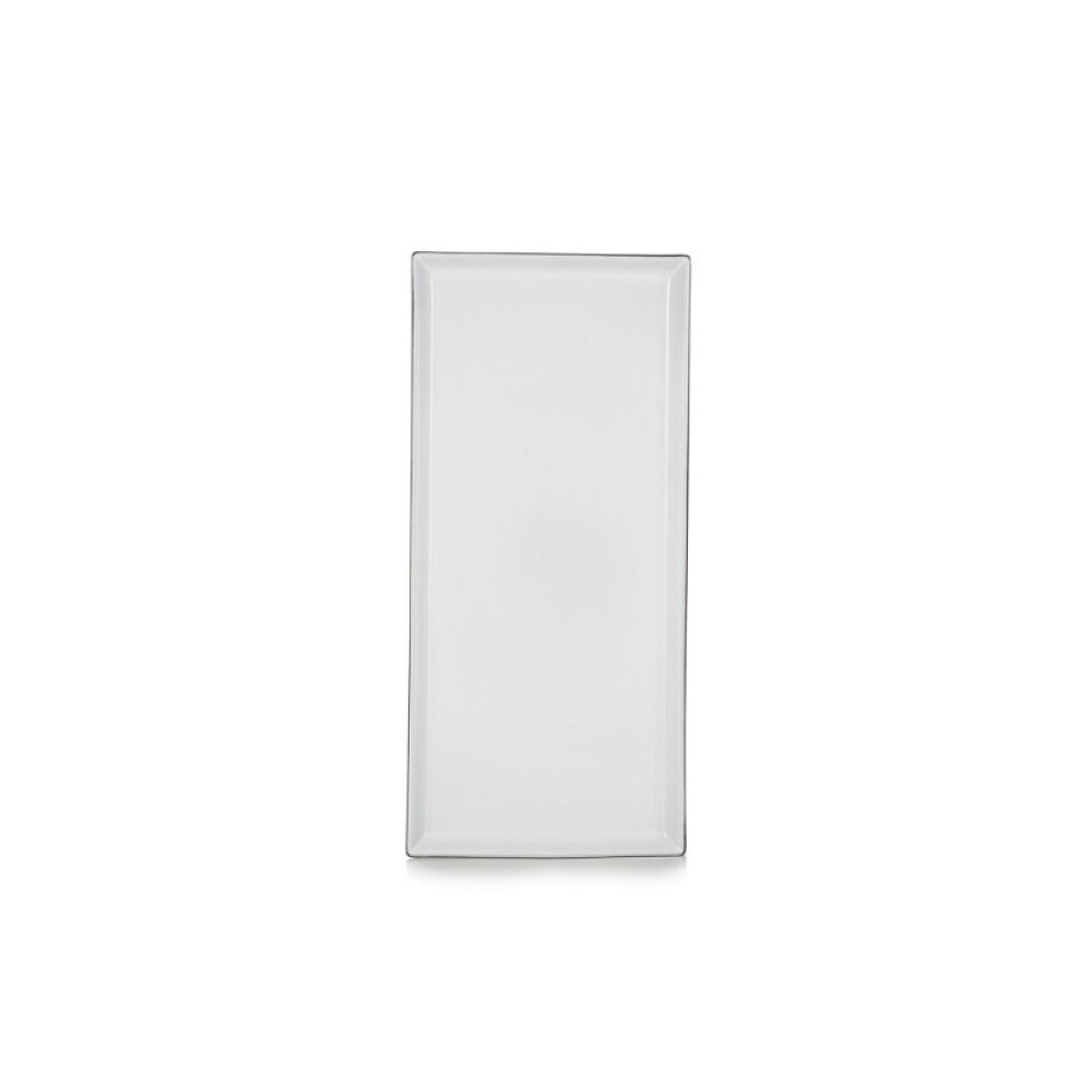Equinoxe talíř obdélný 32,5 × 15 × 1,8 cm, bílý