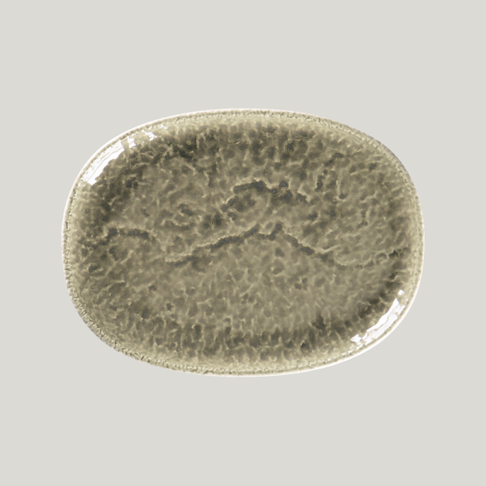 Krush talíř oválný 25 × 19 cm, šedý