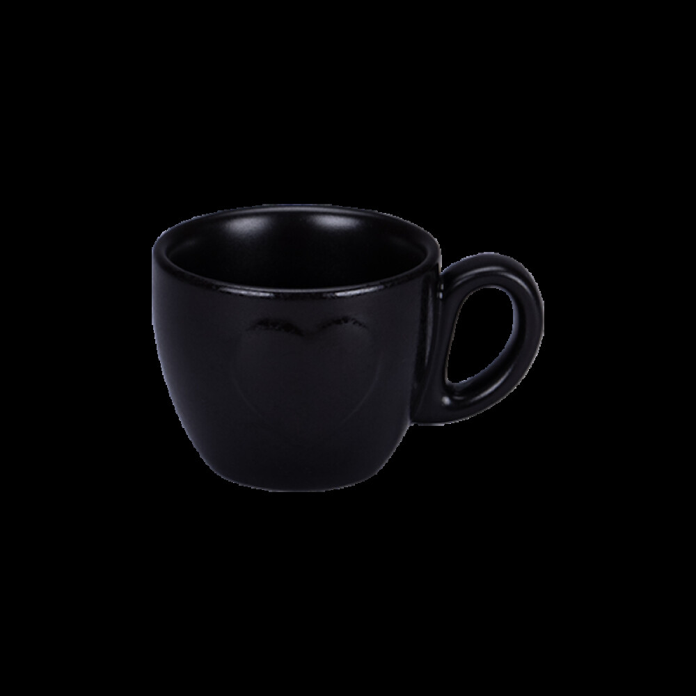 Cliché šálek na espresso 9 cl, černý