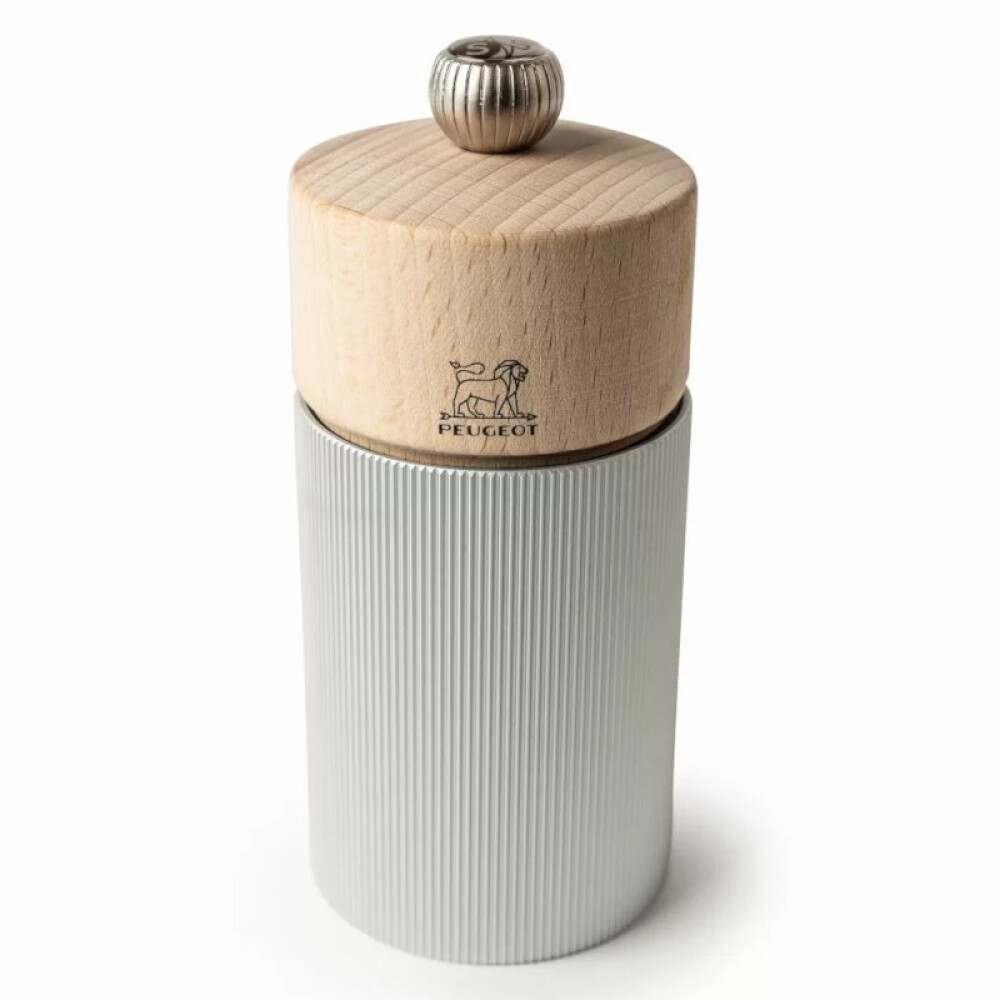 Mlýnek LINE na sůl 12 cm, Natural Aluminium