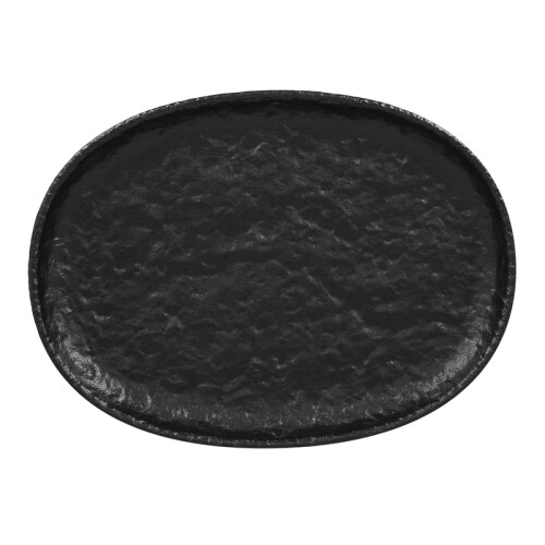 RAK Talíř oválný 32 × 23,5 cm – černá | RAK-RKOP32