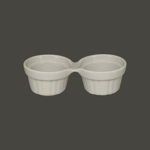 RAK Chef's Fusion ramekin dvojitý 13 cm, bílý | RAK-CFDR02WH