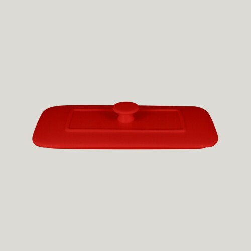 RAK Chef's Fusion poklice pro obdélný pekáč 20 × 10 cm, červená | RAK-CFRT20BRLD