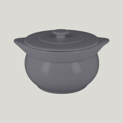 RAK Chef's Fusion terina na polévku s víkem 115 cl, šedá | RAK-CFST15GY