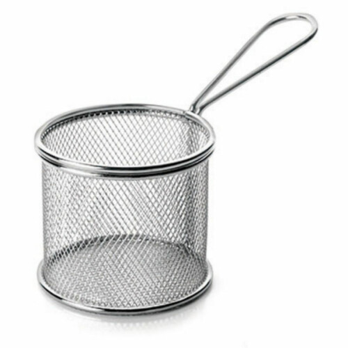 Košík nerezový servírovací 90 × 70 mm