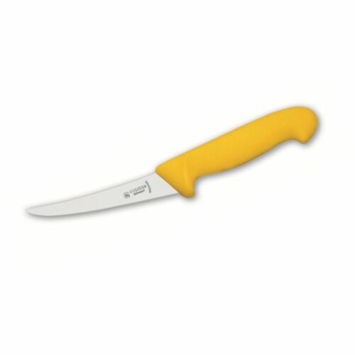 Nůž vykosťovací prohnutý 13 cm - žlutý