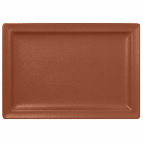 RAK Talíř obdélný 33 × 23 cm, hnědá | RAK-NFCLRP33BW