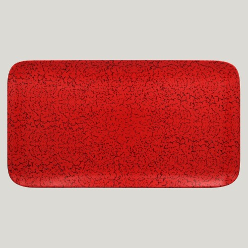RAK Ruby talíř obdélníkový 38 × 21 cm – červená | RAK-RBAURP38