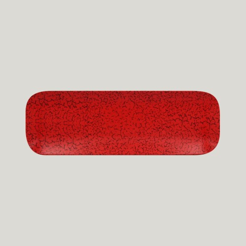RAK Ruby talíř obdélníkový 33 × 11 cm – červená | RAK-RBAURPN33