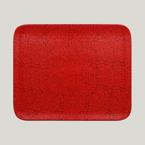 RAK Ruby talíř obdélníkový 33 × 27 cm – červená | RAK-RBAURX33