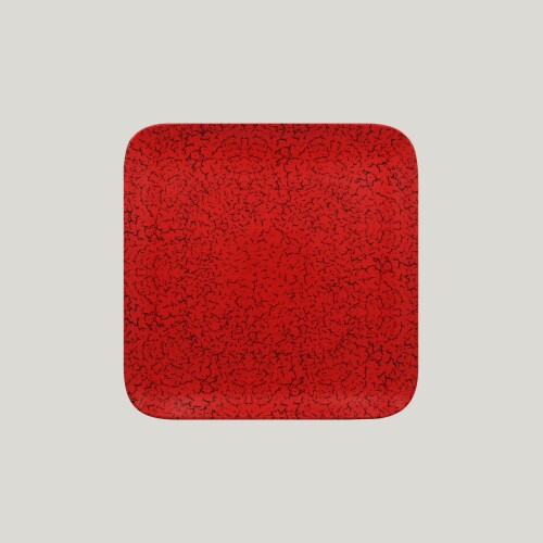 RAK Ruby talíř čtvercový 22 × 22 cm - červená | RAK-RBAUSP22