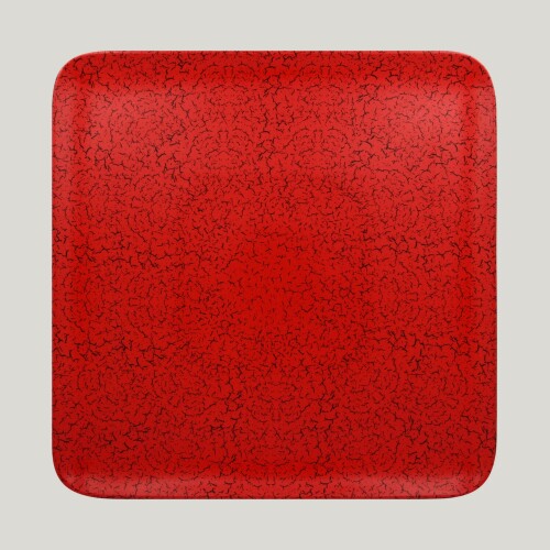 RAK Ruby talíř čtvercový 33 × 33 cm – červená | RAK-RBAUSP33