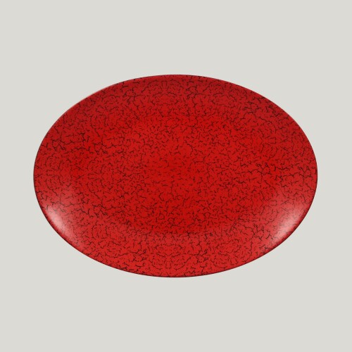RAK Ruby talíř oválný 32 × 23 cm – červená | RAK-RBNNOP32