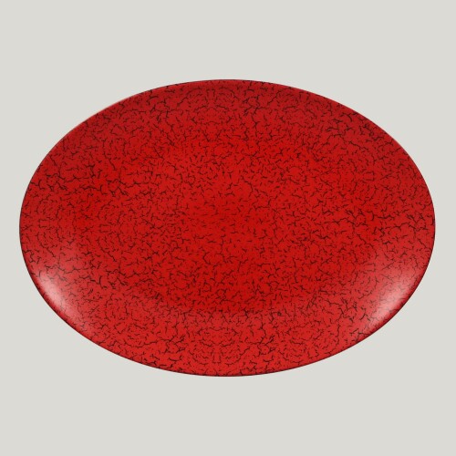 RAK Ruby talíř oválný 36 × 27 cm – červená | RAK-RBNNOP36