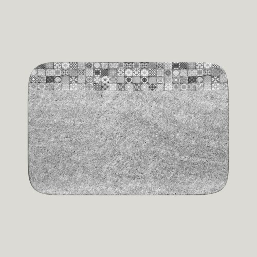 RAK Splendour talíř obdélníkový 33 × 22 cm – šedá | RAK-SRAURPW33
