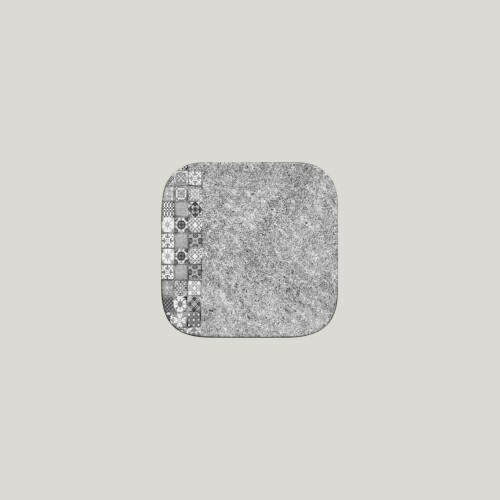 RAK Splendour talíř čtvercový 15 × 15 cm – šedá | RAK-SRAUSP15
