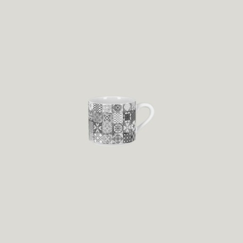RAK Splendour šálek na espresso s uchem ucha 11 cl – šedá | RAK-SRMSCU10