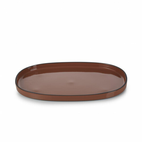 Revol Talíř oválný 35,5 × 22 cm – cinnamon | REV-652761
