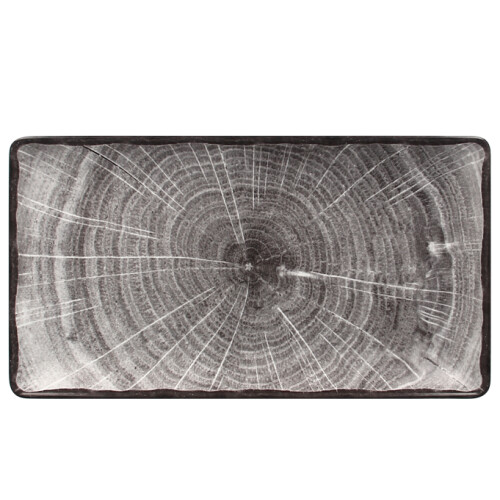 RAK Woodart talíř obdélný 33,5 × 18,1 cm – šedá | RAK-WDEDRG33BG
