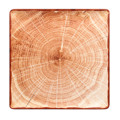 RAK Woodart talíř čtvercový 30 × 30 cm – světle hnědá | RAK-WDEDSQ30TB