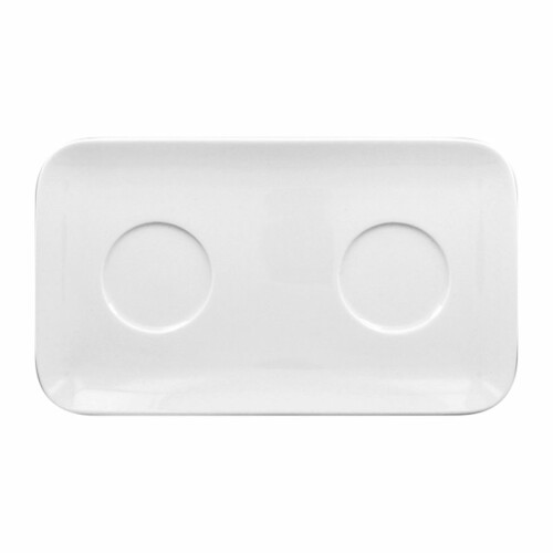 RAK Talíř obdélníkový 31 × 18 cm, 2 důlky | RAK-AURT31IN2